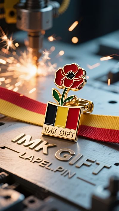 in986-The-faith-blooming-between-black-gold-and-red-the-silent-declaration-of-the-poppy-tie-clip